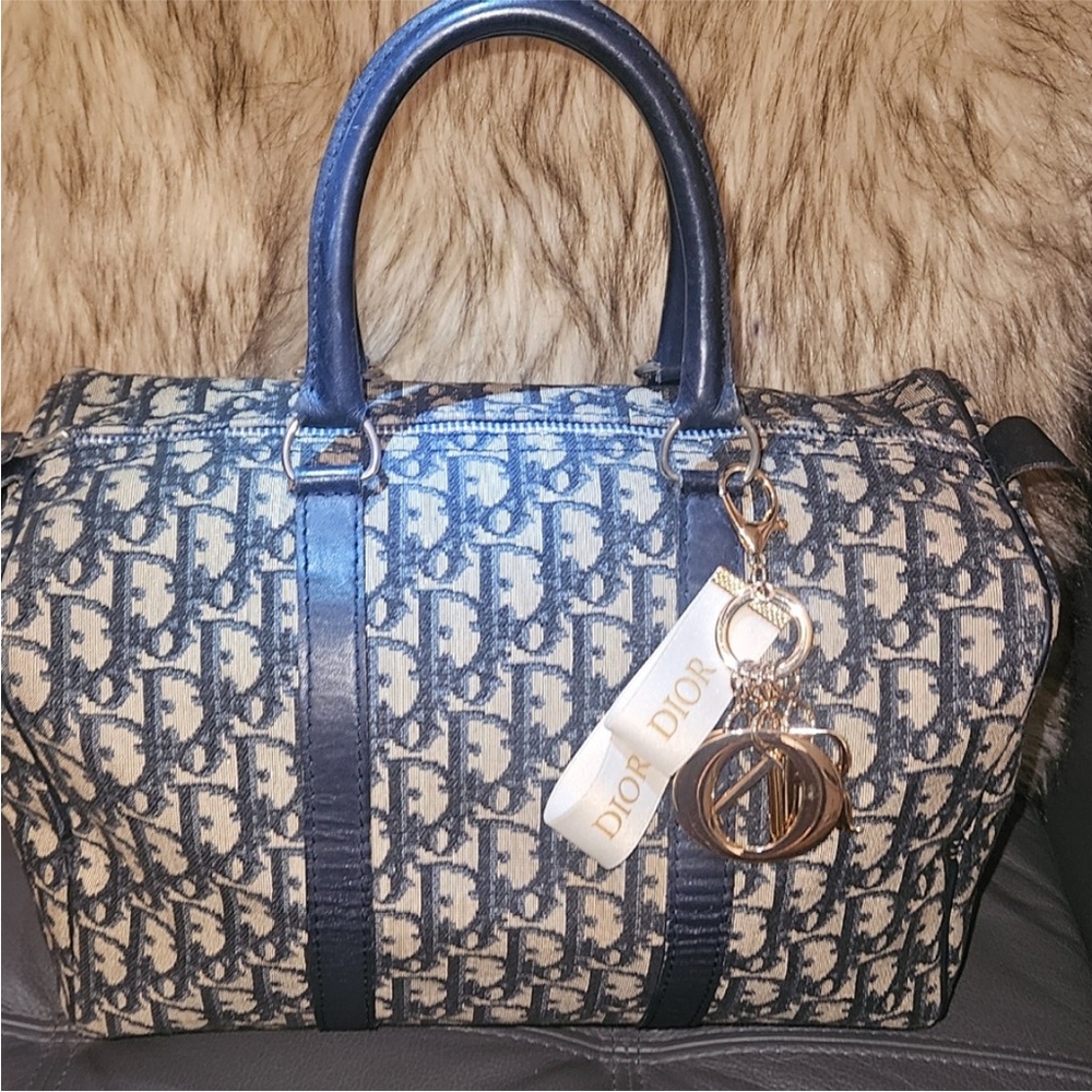 Christian Dior Oblique Trotter Canvas Boston Bag w/COA - Picture 8 of 12